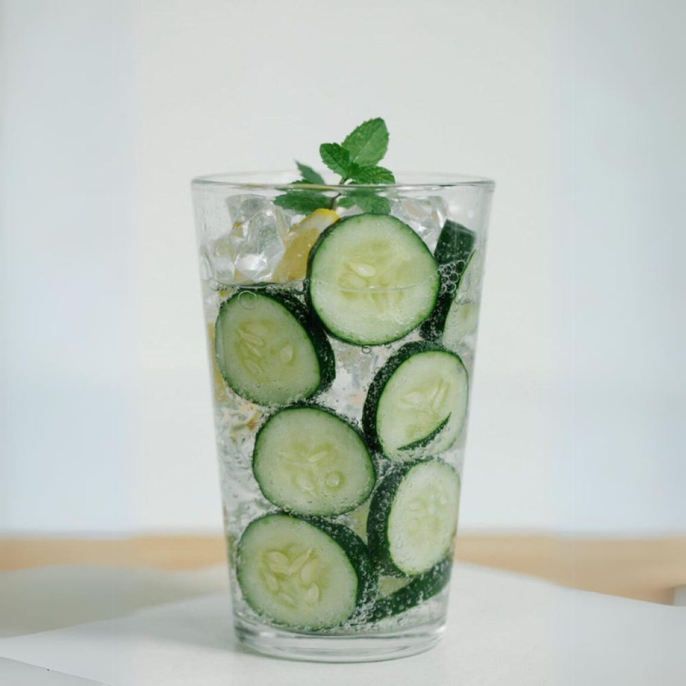 Elderflower and Cucumber Gin Collins