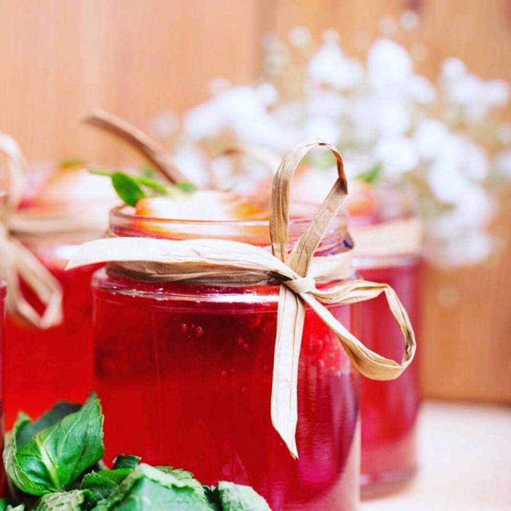 Raspberry Gin Jelly